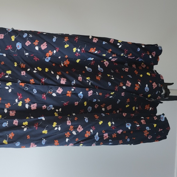 NAVY BLUE FLORAL DRESS - Picture 5 of 7